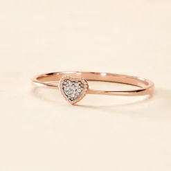 Bague Mon 1er Diamant Or Rose Diamant