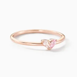 Bague Myhalf Argent Rose Oxyde De Zirconium