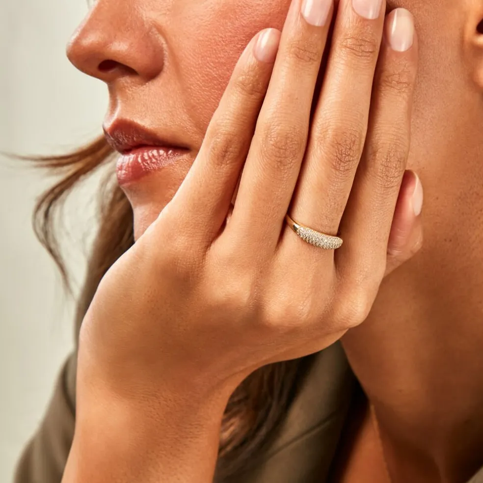 Bague Nadzeija Or Jaune Oxyde De Zirconium