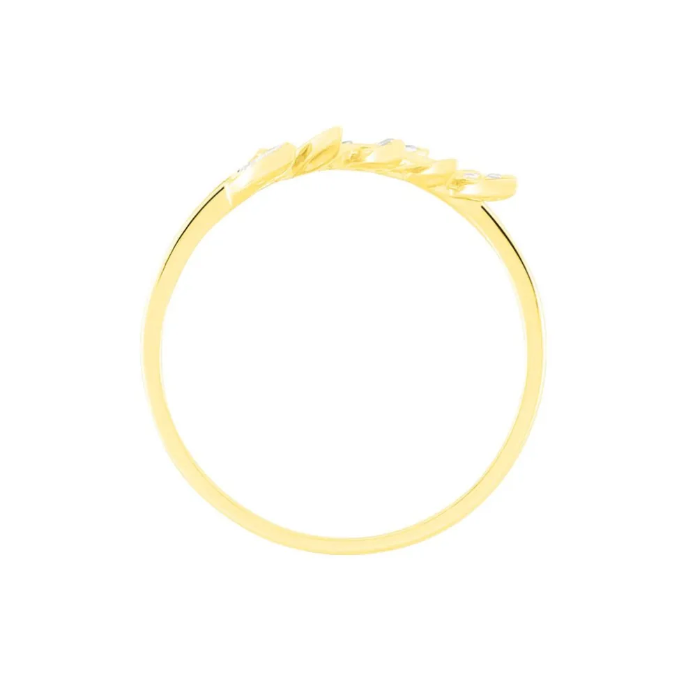 Bague Nahia Or Jaune Oxyde De Zirconium