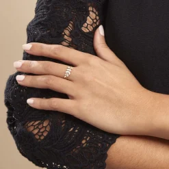 Bague Nahia Or Jaune Oxyde De Zirconium