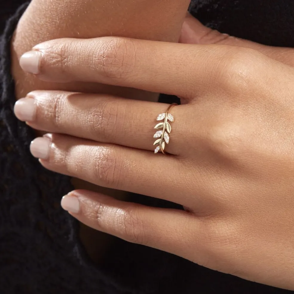 Bague Nahia Or Jaune Oxyde De Zirconium