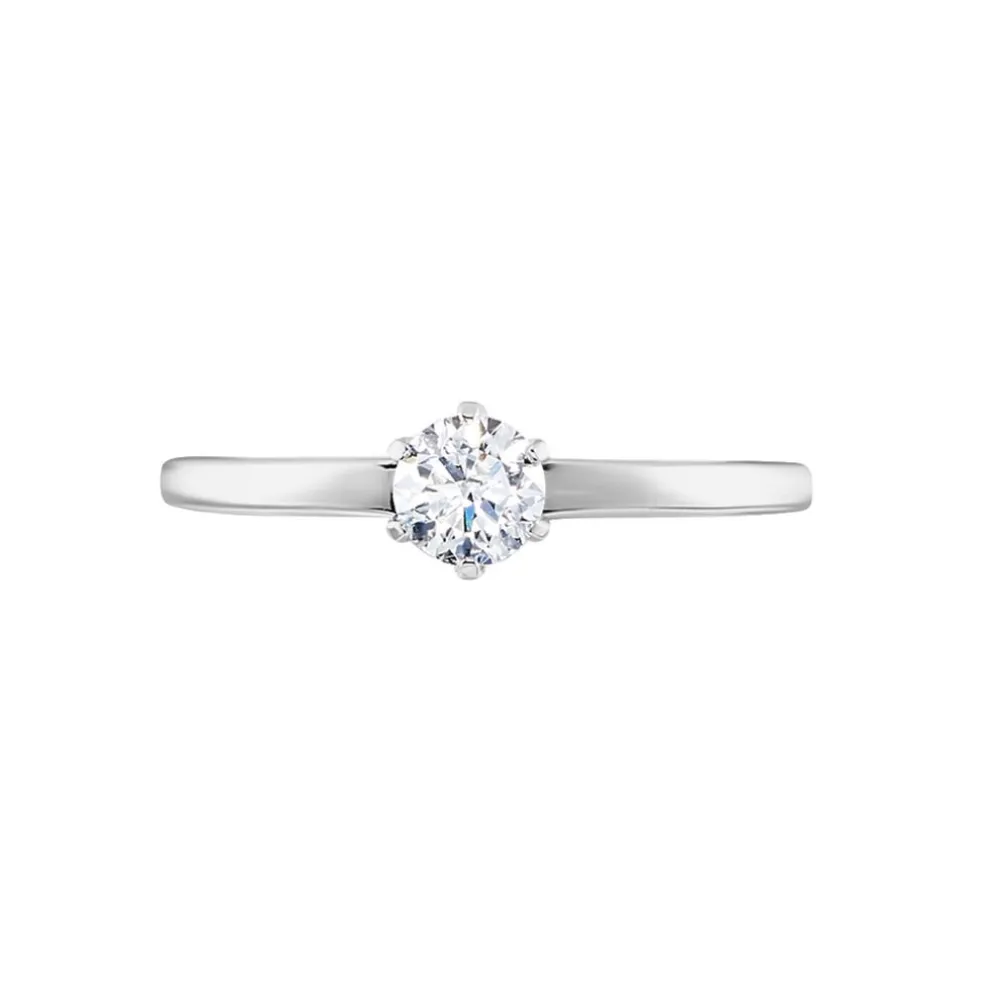 Bague Natalia Ld Platine Blanc Diamant Synthétique