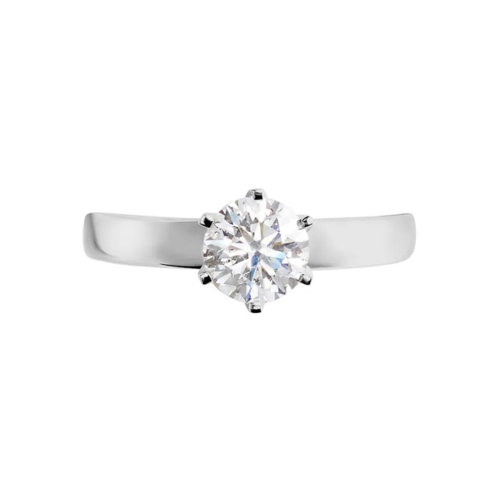 Bague Natalia Ld Platine Blanc Diamant Synthétique