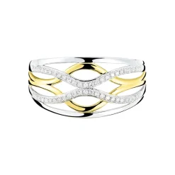 Bague Nathalie Or Bicolore Diamant