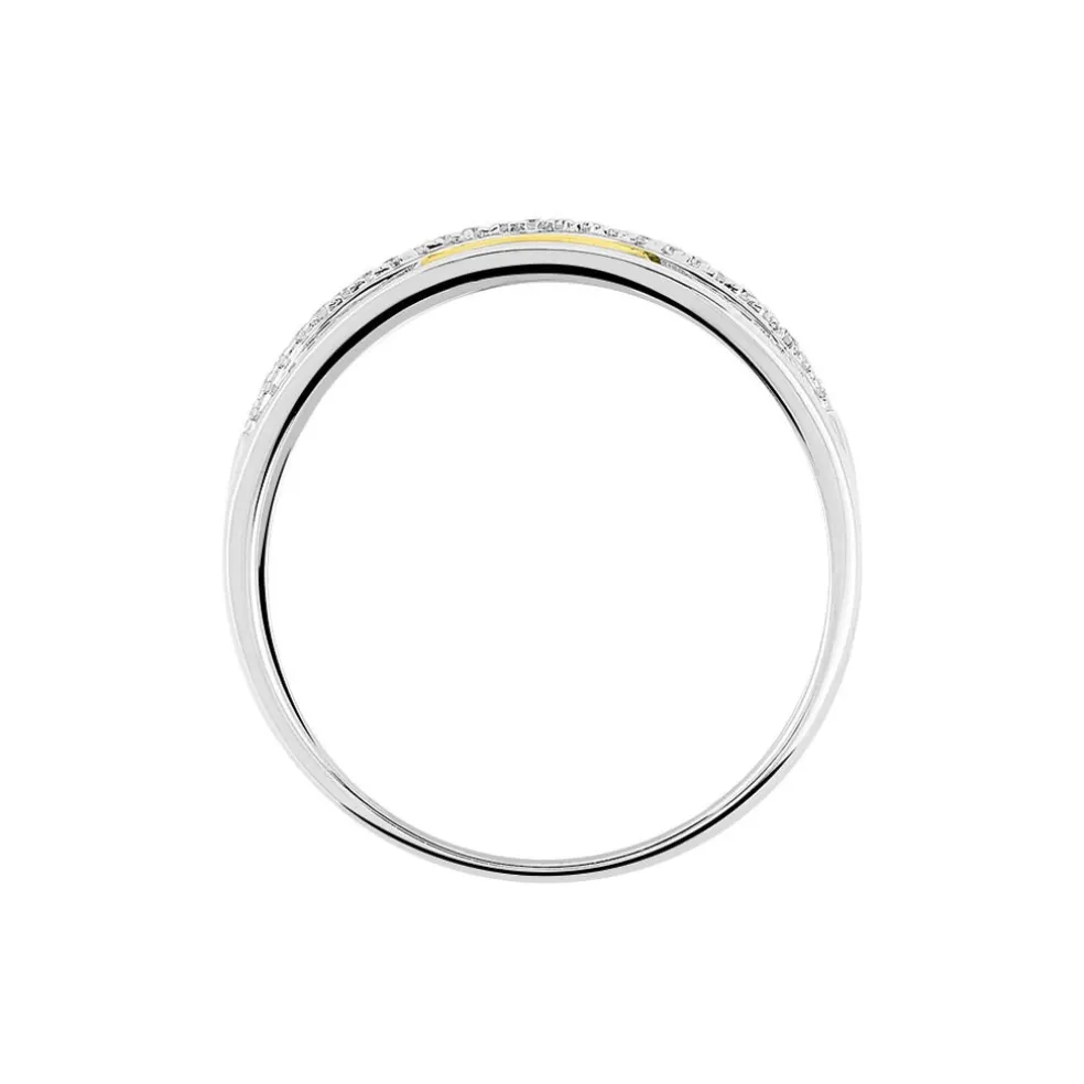 Bague Nathalie Or Bicolore Diamant