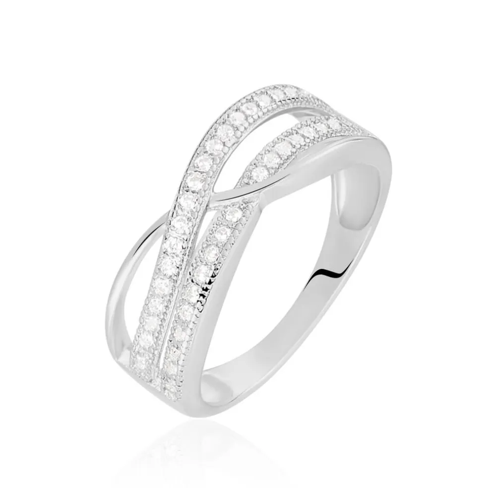 Bague Nauri Argent Blanc Oxyde De Zirconium