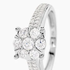 Bague Nazare Or Blanc Oxyde De Zirconium