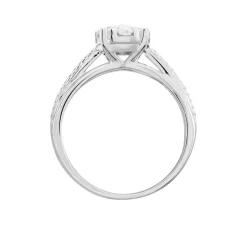 Bague Nazare Or Blanc Oxyde De Zirconium