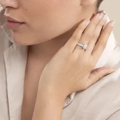 Bague Nazare Or Blanc Oxyde De Zirconium