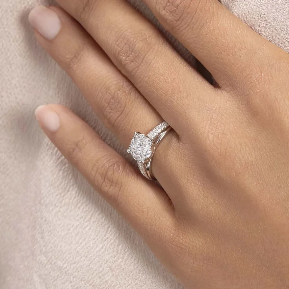 Bague Nazare Or Blanc Oxyde De Zirconium