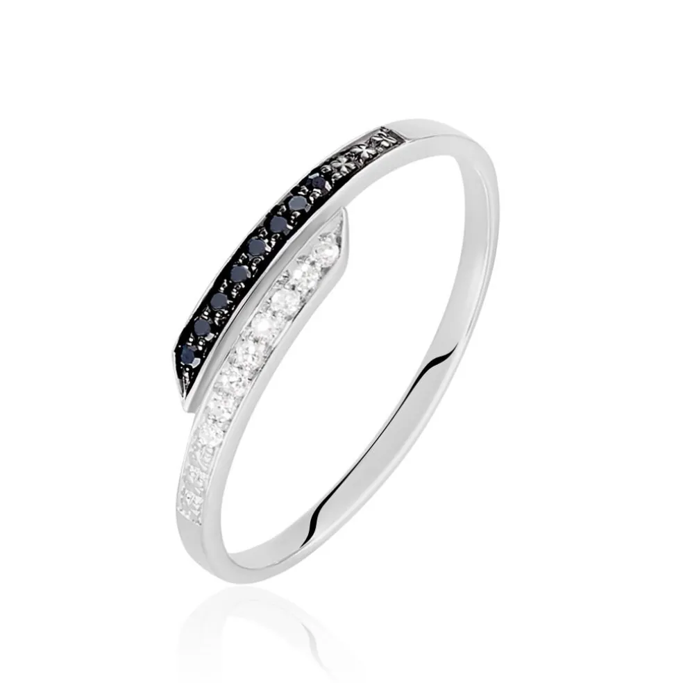 Bague Nazima Or Blanc Diamant