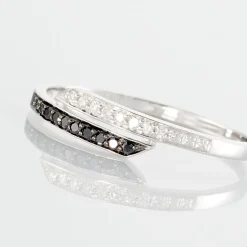 Bague Nazima Or Blanc Diamant