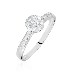 Bague Neptune Or Blanc Diamant