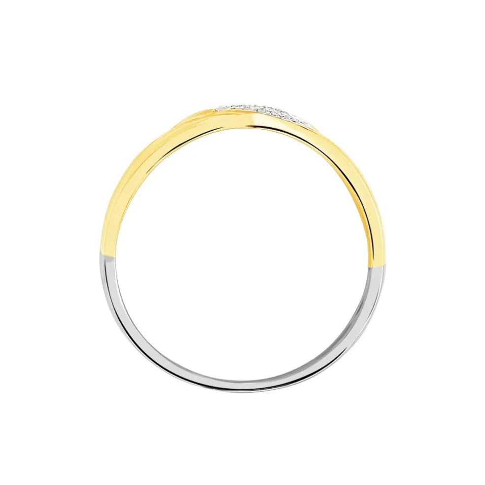 Bague Nesibe Or Tricolore Diamant