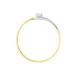 Bague Nesryne Or Bicolore Topaze