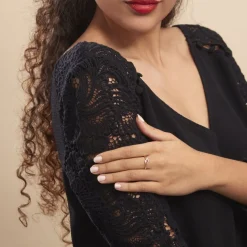 Bague Nesryne Or Jaune Rubis