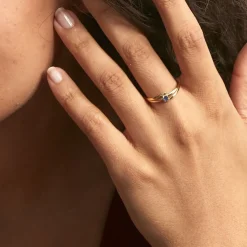 Bague Nesryne Or Jaune Saphir