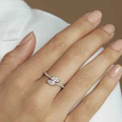 Bague Nevarte Argent Blanc Oxyde De Zirconium