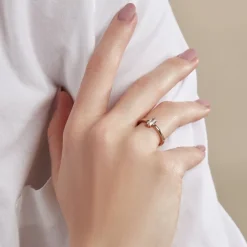 Bague Nila Plaqué Or Jaune Oxyde De Zirconium