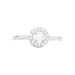Bague Ninon Or Blanc Oxyde De Zirconium