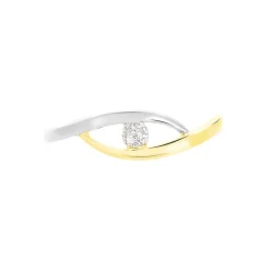 Bague Nohane Or Bicolore Diamant