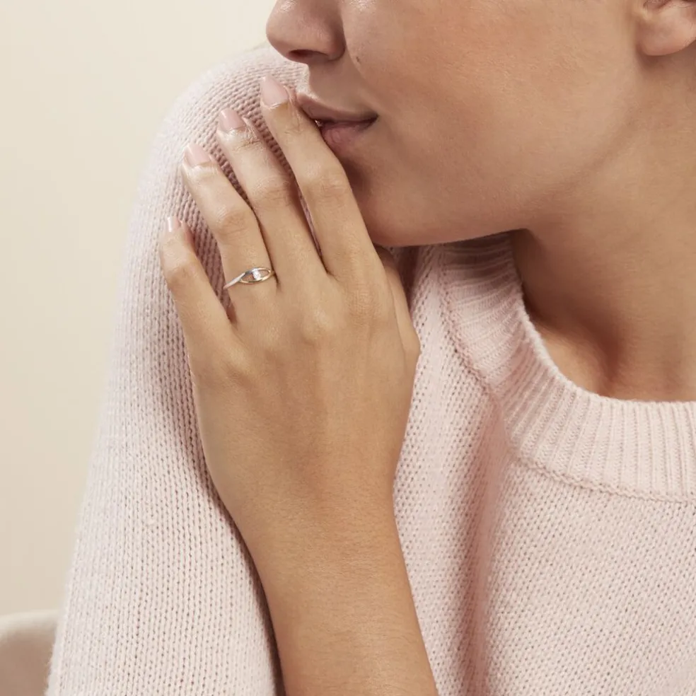 Bague Nohane Or Bicolore Diamant