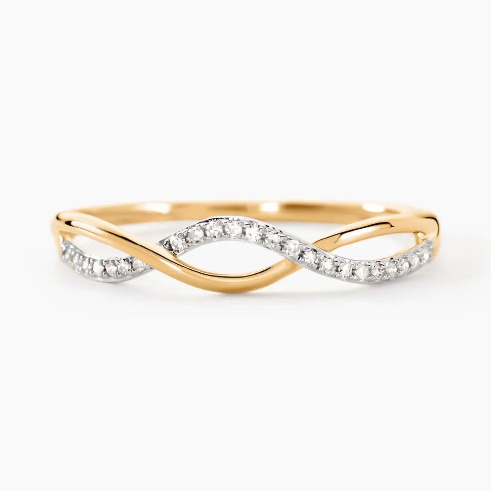 Bague Nucia Or Jaune Diamant