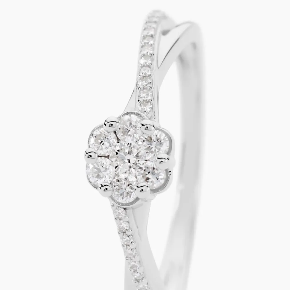 Bague Nusa Or Blanc Diamant