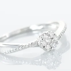 Bague Nusa Or Blanc Diamant
