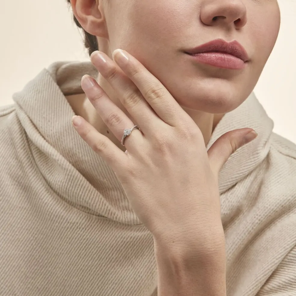 Bague Nusa Or Blanc Diamant