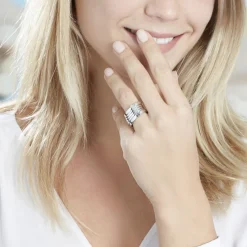 Bague Nyla Argent Blanc