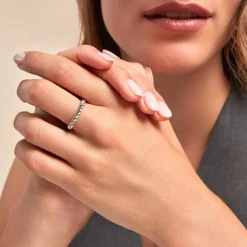 Bague Ocean Argent Blanc