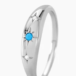 Bague Ocean Argent Blanc Oxyde De Zirconium