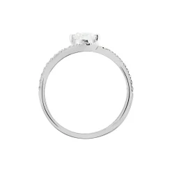 Bague Olly Or Blanc Oxyde De Zirconium