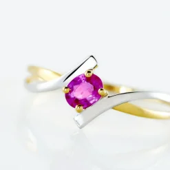 Bague Or Bicolore Rosmunda Rubis