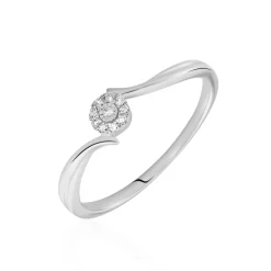 Bague Or Blanc Cerisette Diamant