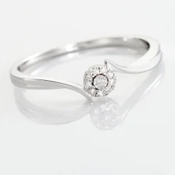 Bague Or Blanc Cerisette Diamant