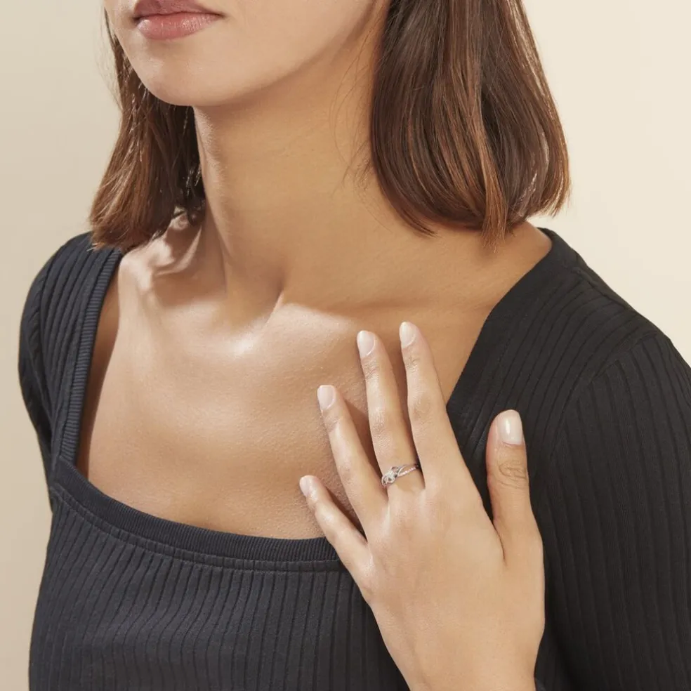 Bague Or Blanc Charlotta Diamant
