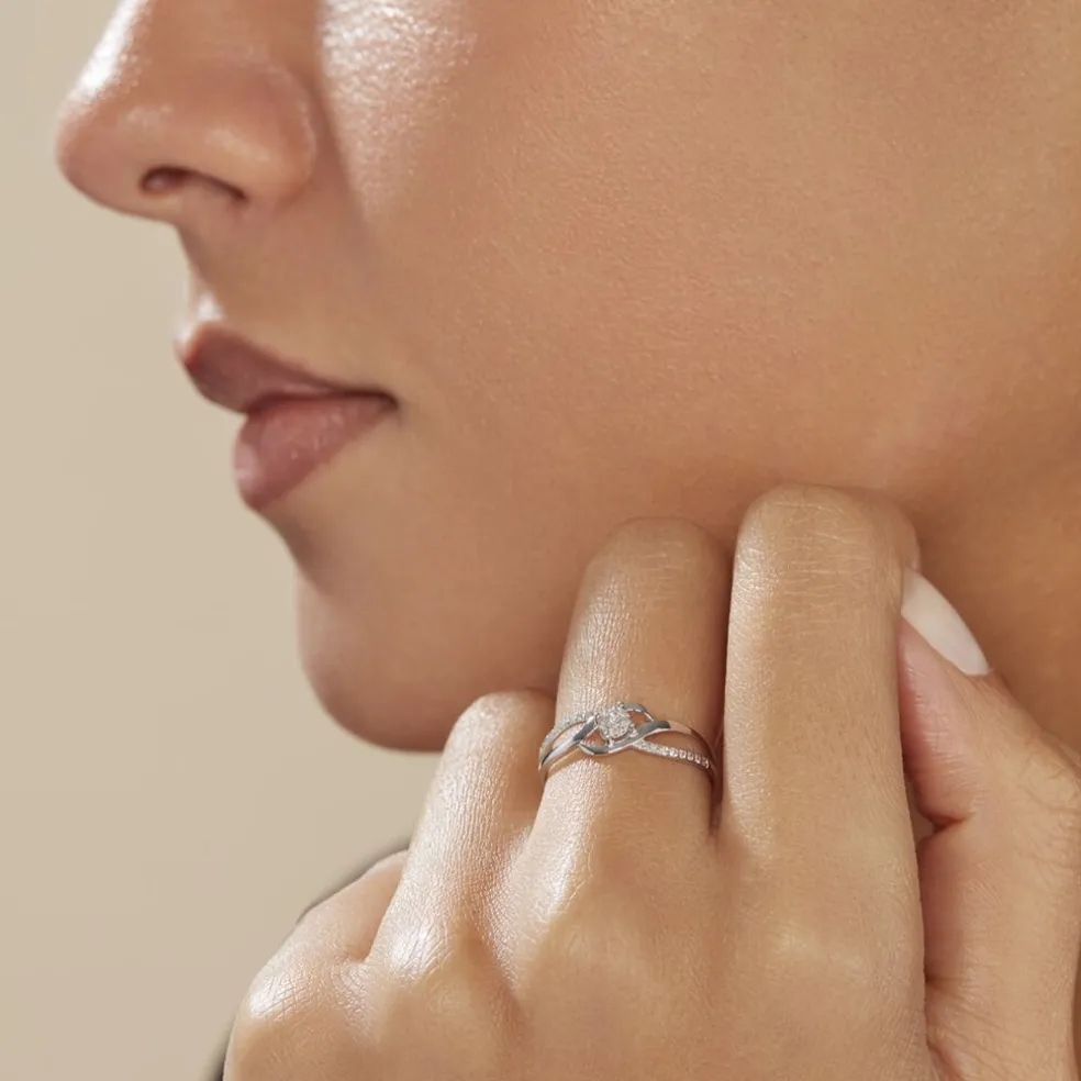 Bague Or Blanc Charlotta Diamant