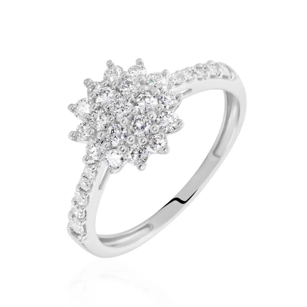 Bague Or Blanc Chouchana Diamant Synthetique