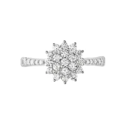 Bague Or Blanc  Chouchana Diamant Synthetique