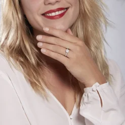 Bague Or Blanc Chouchana Diamant Synthetique