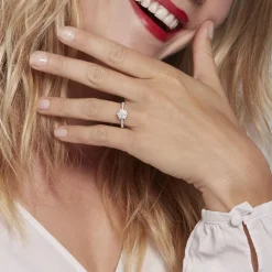 Bague Or Blanc Chouchana Diamant Synthetique