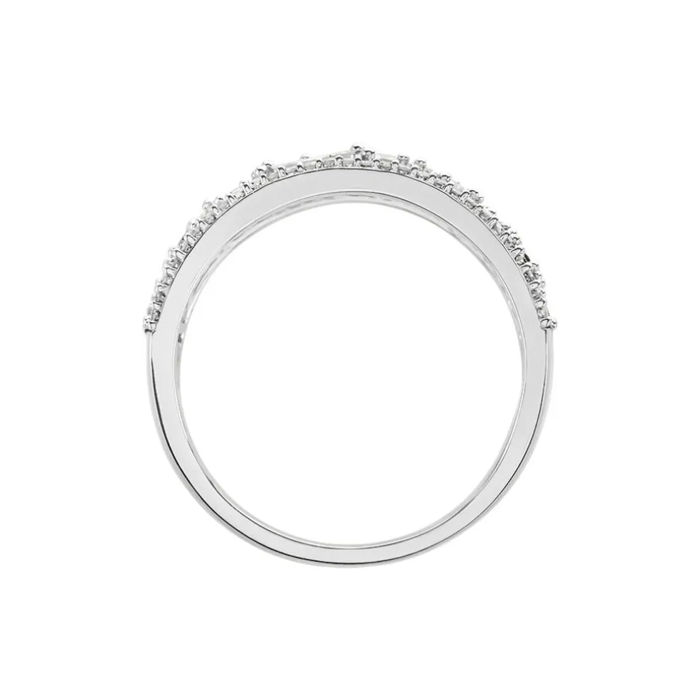Bague Or Blanc Collection 1986 Diamants