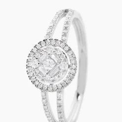 Bague Or Blanc Collection 1986 Diamants