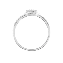 Bague Or Blanc Collection 1986 Diamants
