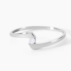 Bague Or Blanc Diamant