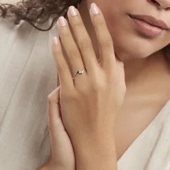 Bague Or Blanc Diamant