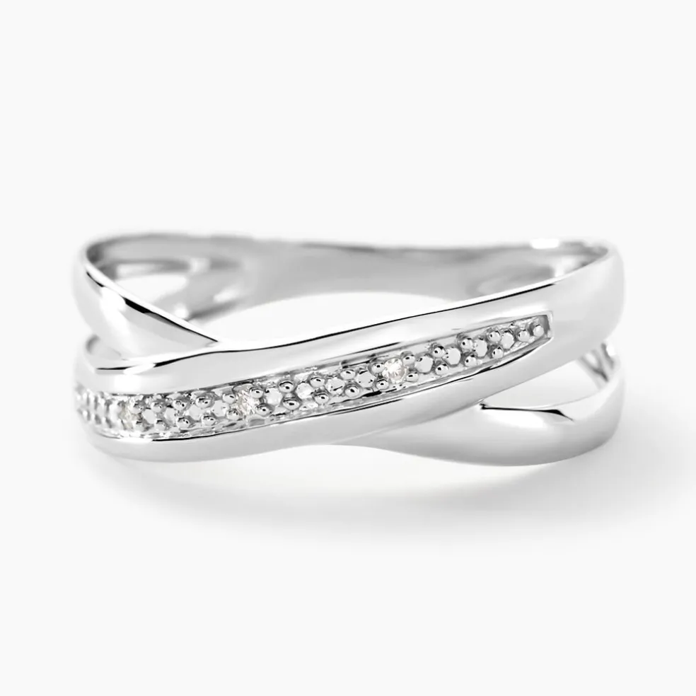Bague Or Blanc Diamants